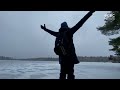 Hiking Nova Scotia's Bluff Wilderness Trail in winter with a drone
