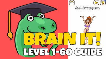 Brain it! Tricky Puzzles Level 1-60 Walkthrough