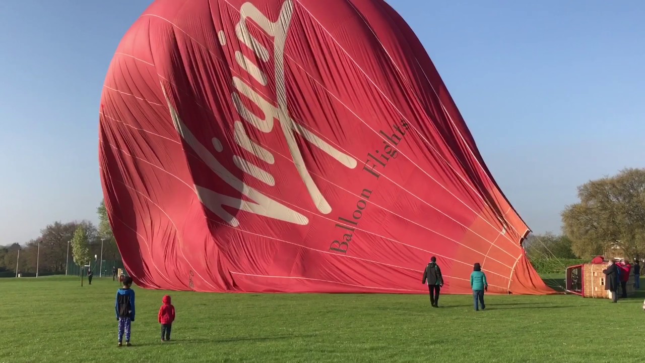 Giant Hot Air Balloon Landing at Our House after Aeroplane Encounter