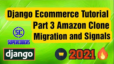 Python Django Ecommerce Tutorial Part 3 | Amazon Clone | Custom User Setup and Default Admin Panel