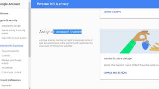 Inactive Account manager or Account trustee for Google Account | What happens to account after death