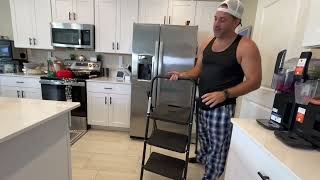 Review - TICONN 3 Step Ladder, Heavy Duty Foldable Step Stool