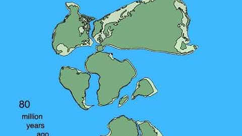 Pangea Breakup and Continental Drift Animation with Eurasian Deformation