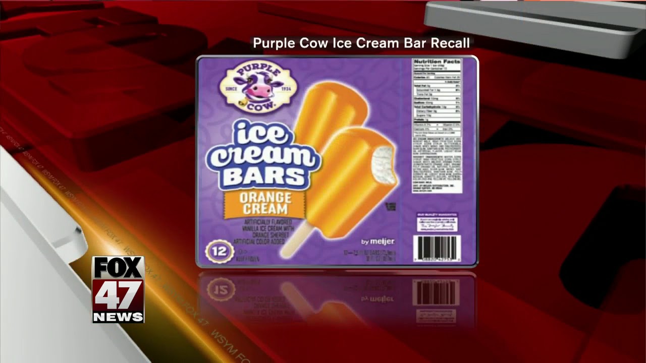 Purple Cow orange ice cream bars recalled for listeria fears
