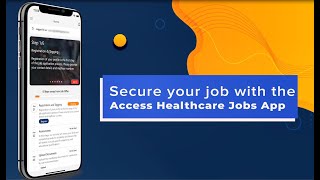 How to apply and secure a job using the Access Healthcare Jobs App screenshot 1