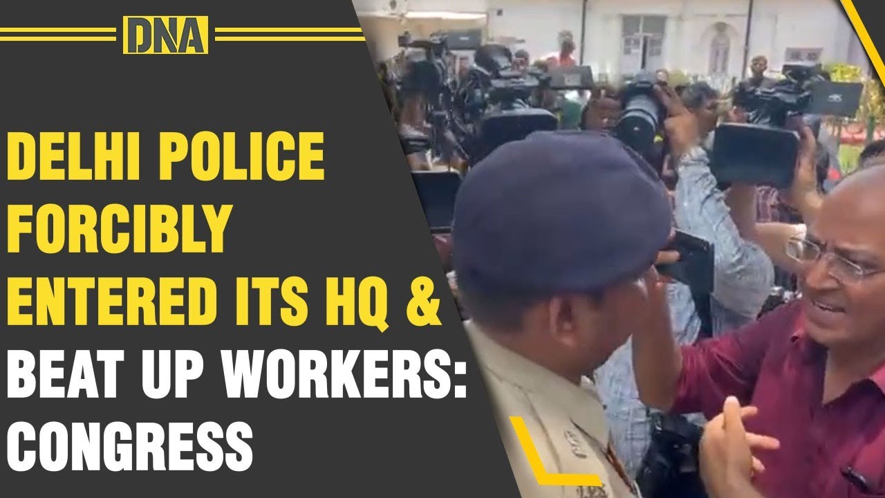 Congress Says Delhi Police Personnel Forcibly Entered Its HQ & Beat Up Workers, Demands FIR