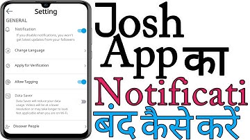 Josh App Ka Notification Kaise Band Kare | How To Turn Off Josh App Notification | Josh Notification