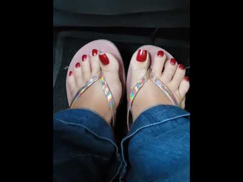 Intermission: My Latina Co-worker's Red Pedicured Toes Tease In The UBER!