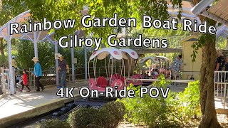 Rainbow Garden Boat Ride at Gilroy Gardens | 4K On-Ride POV | 2019