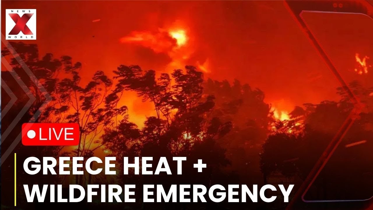 Greece Fire Emergency LIVE : Wildfire Near Athens Destroys Homes ...