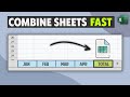 How to Combine Multiple Excel Sheets into one in Under 60 Seconds?