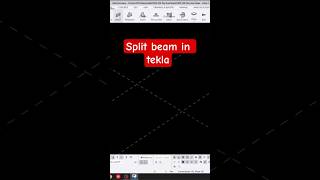 split beam in tekla #tekla #steel #shorts