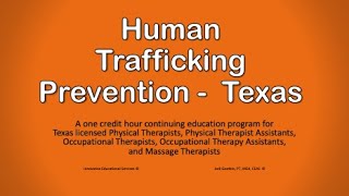 Texas Human Trafficking 2026