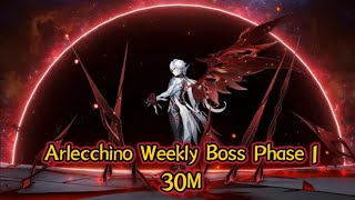 Arlecchino The Knave Weekly Boss Phase 1 | OST🎧 30M