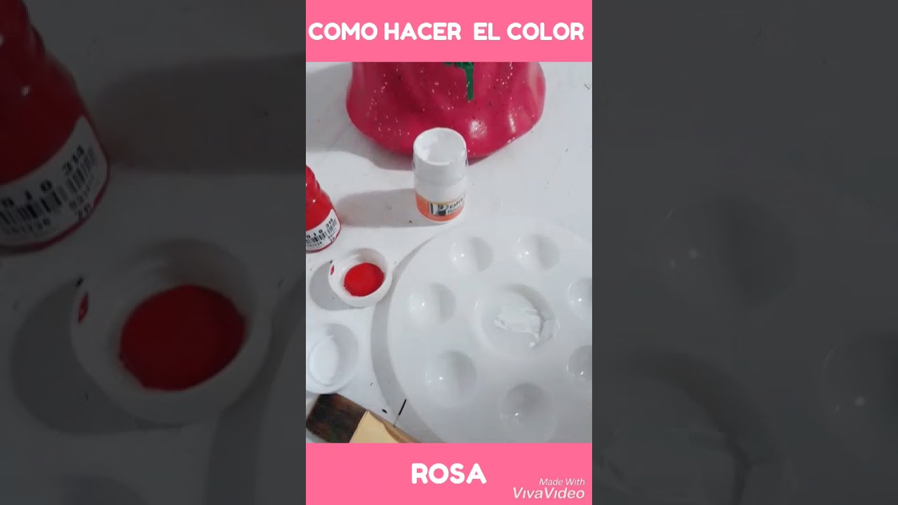 Como Hacer El Color Rosado Con Temperas