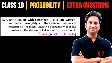 20 tickets on which numbers 1 to 20 are written are mixed thoroughly and then a ticket is drawn at