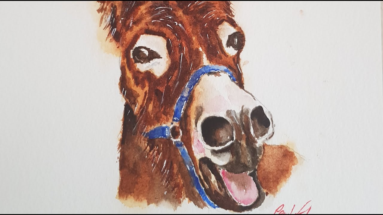 Painting Derek the Donkey