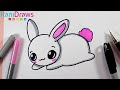 Cómo dibujar un CONEJO kawaii - Paso a paso