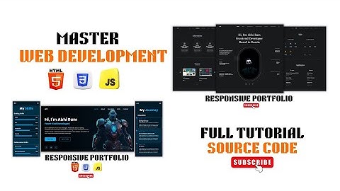 Master Frontend Web Development With 2 Real World Portfolios Using Html CSS JS Beginners to Advanced