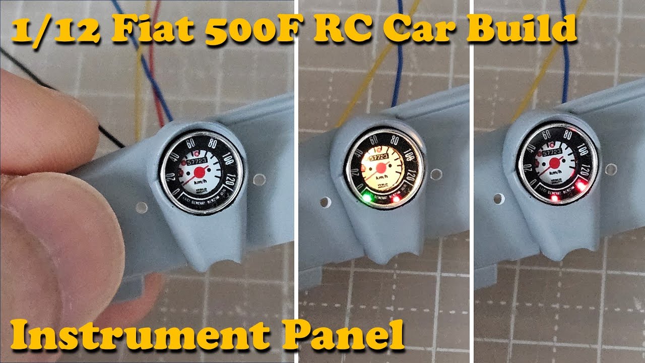 Part 24 - Instrument Panel [FIAT 500F Scale RC Car Build] - YouTube