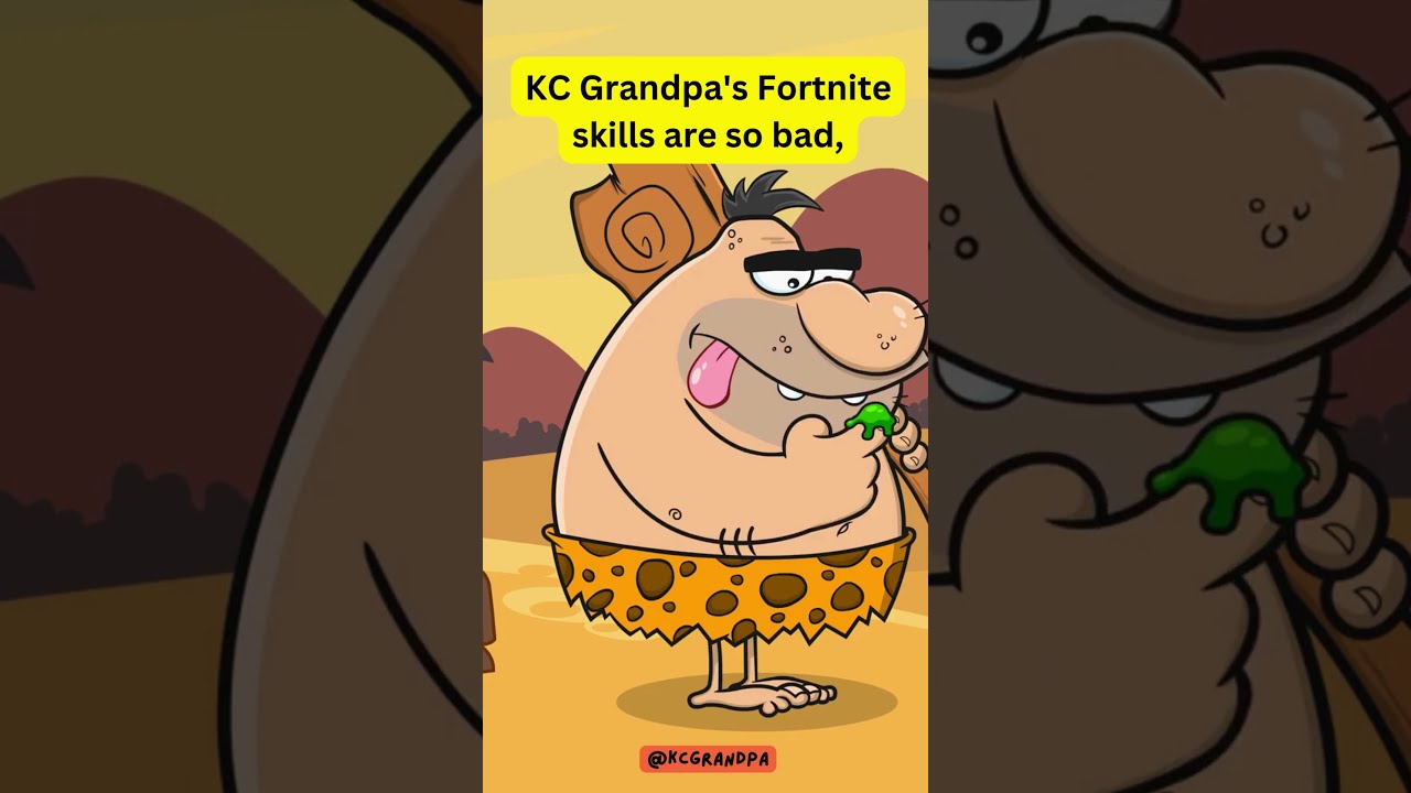 KC Grandpa is So Bad at Fortnite! 