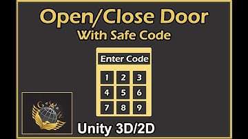Unity - Open Door, with Safe Code.