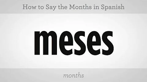 How to Say the Months | Spanish Lessons