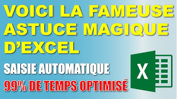Remplissage INSTANTANÉ de données automatique avec Microsoft Excel