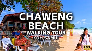 Chaweng Beach Koh Samui Thailand Walking Tour 2024