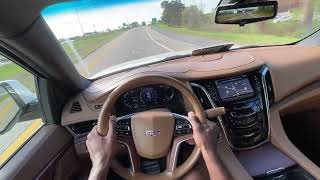 2017 Cadillac Escalade Platinum 6.2 POV Test Drive (Acceleration, Driving Impressions)