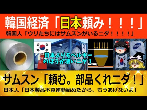 【ゆっくり解説】韓国経済の実態w「実は日本製品頼み!!」サムスン「イルボン、やっぱり部品くれ!!!!」 韓国ゆっくり解説(爆)
