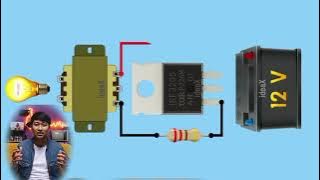 Skema joule thief mini Inverter DC to AC 220 dari bekas HP #joule #joulethief #inverter #elektronic