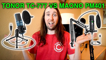 TONOR TC-777 VS MAONO AU-PM401 USB Condenser Microphone Comparison and Review 2021