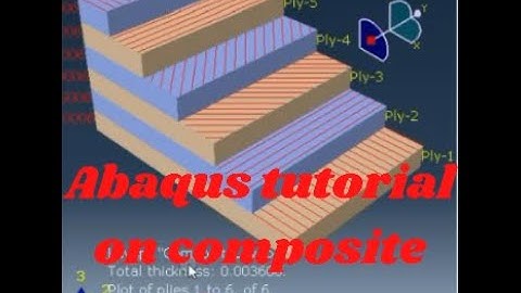 Abaqus Tutorials on Composite layup Static analysis-tensile test