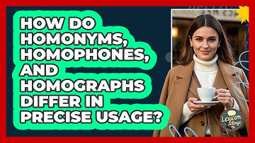How Do Homonyms, Homophones, And Homographs Differ In Precise Usage? - Lexicon Lounge
