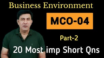#MCO-04 (Part-2) #Suggestions for Short Questions