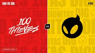 100 v DIG - Week 5 Day 1 | LCS Spring Split | 100 Thieves v Dignitas (2024)