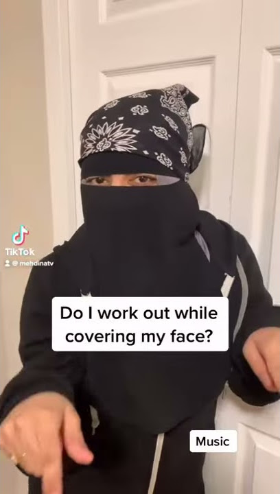 Can she workout in a face veil (Niqab)? #shorts