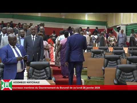 BURUNDI CEREMONIES DE PRESTATION DE SERMENT DES NOUVEAUX MEMBRES DU GOUVERNEMENT 