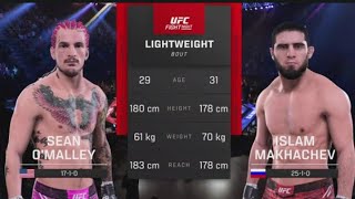 UFC 5 Sean O'Malley Vs Islam Makhachev - Most Brutal #UFC Lightweight Fight English Commentary PS5