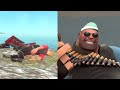 Blue Heavy Roasts Red Team (TF2 SFM & Garry