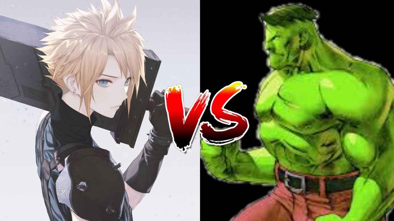 Cloud strife (by yamakichi) vs Hulk (by Kong) en mugen chars(pedido) 