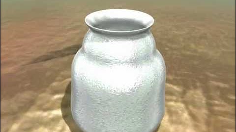 vases deformation with lattice Modifier in Blender 2.49b Rendering