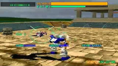 Virtual On Cyber Troopers Temjin Playthrough Part 1