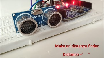 How to make an automatic distance finder from HC-SR04 sensor.