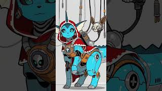 Tech Priest Vaporeon #pokemon #eeveelution #vaporeon #warhammer40k #adeptusmechanicus #furry #ai