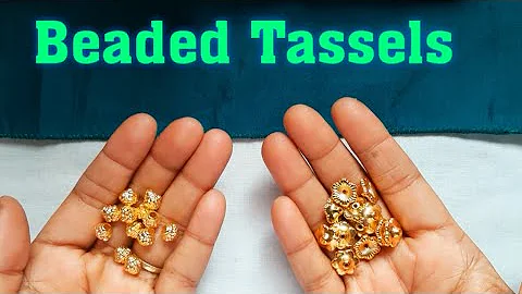 #sareekcuhu | saree tassels with beads | saree gonde using beads | #suidhagawithbhavani | #bridal