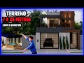 Planta 3d de um Sobrado com 3 Quartos, uma Suíte e Área Gourmet com piscina