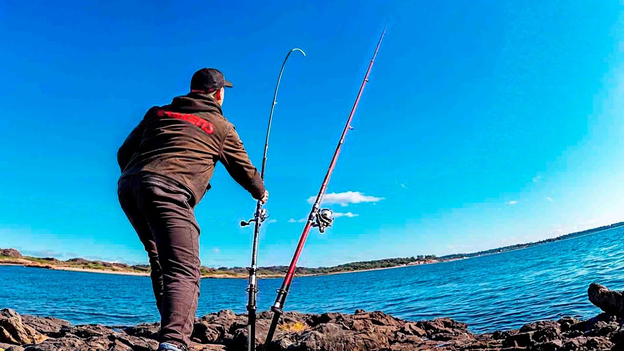 Surfcasting EXTREMO (En POQUÍSIMA AGUA en MALLORCA)  ¡ESTE BICHO me PICA en -2 METROS de AGUA!