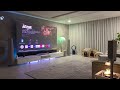 Samsung 4k projector and vividstorm s pro screen